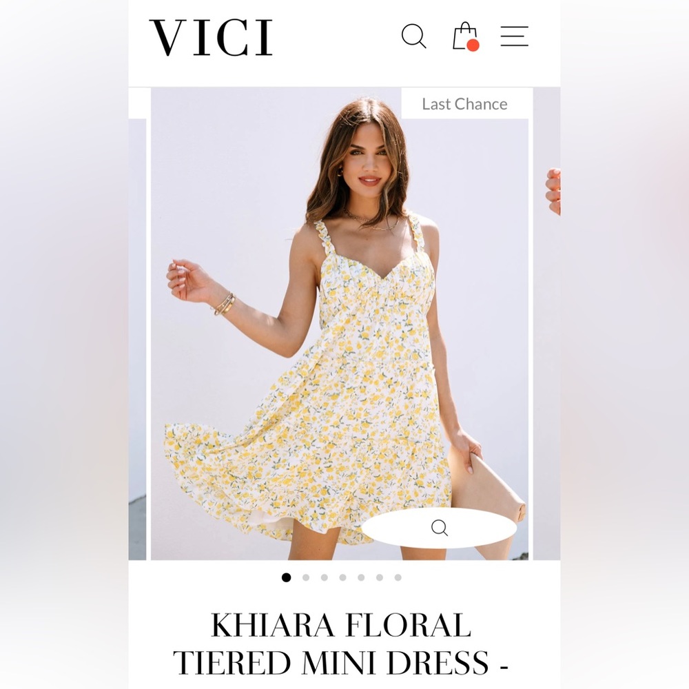 NWT vici sundress. Ruffle top  never worn